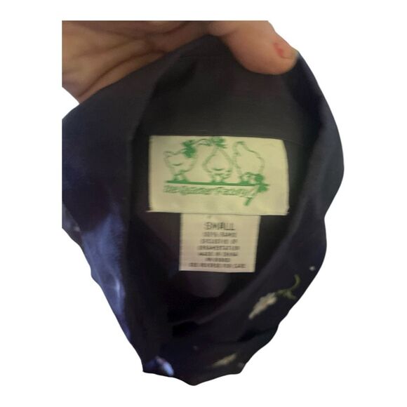 Quacker Factory Blue Floral Button Down Blouse Size Small - Picture 5 of 5